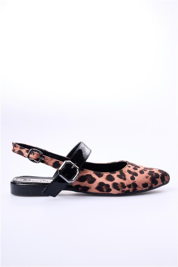 Swell Soft 32-800 Taba Leopar Kadın Babet Ayakkabı