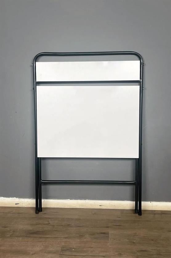 🔥 Lich Metal Ayaklı Katlanır Çalışma Masası Beyaz | Raflı Laptop Sehpası | Çizim ve Ders Masası