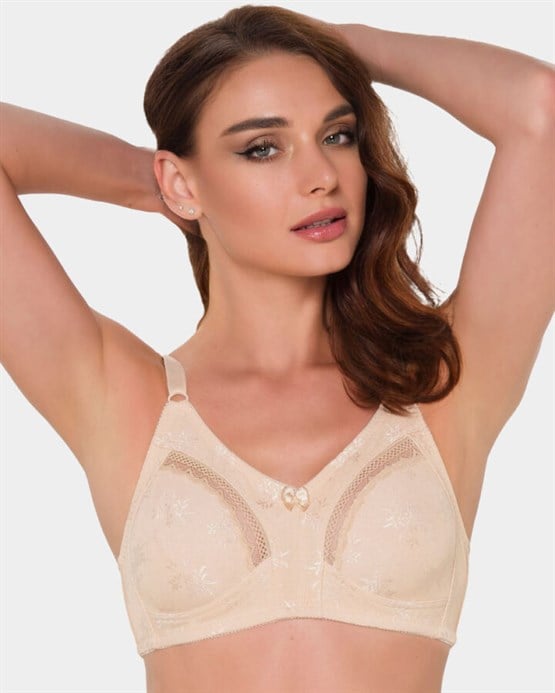 350 - Cherry Toparlayıcı Sütyen Telsiz Süngersiz Minimizer Siyah 95 B