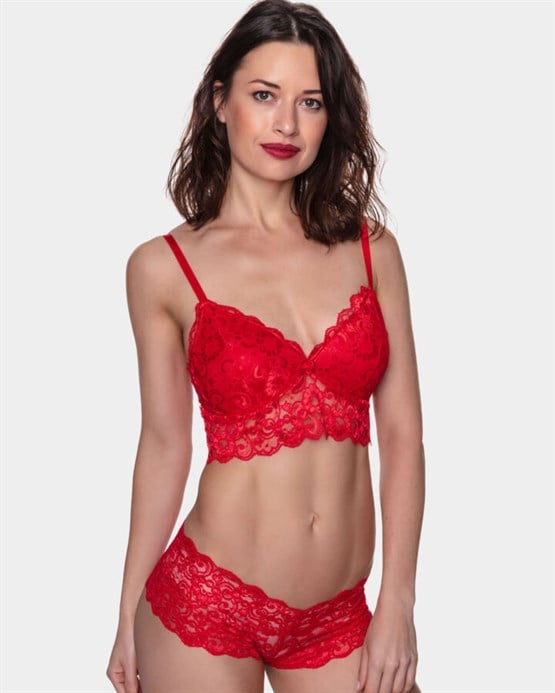 650 - Süngerli Bralet Takımı Beyaz 85 B