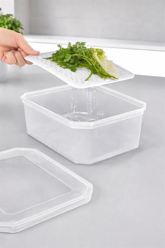 7 Parça Süzgeçli Gıda Saklama Kabı Seti DC-7138