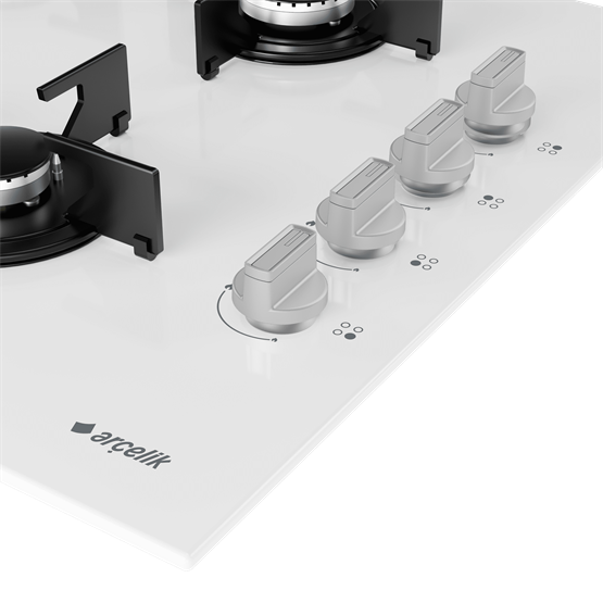 Arçelik OCD T 601-1 EB Gazlı Cam Tablalı Ocak