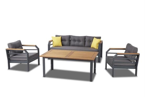 Erinöz Assento Bahçe Oturma Grubu 3+1+1+Yüksek Sehpa