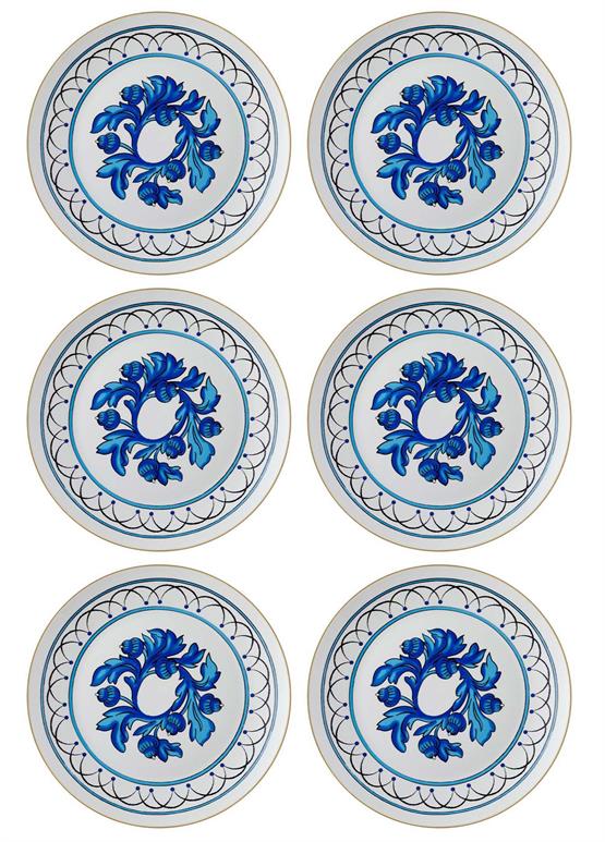 The Mia Azul Servis Tabağı 6 Kişilik