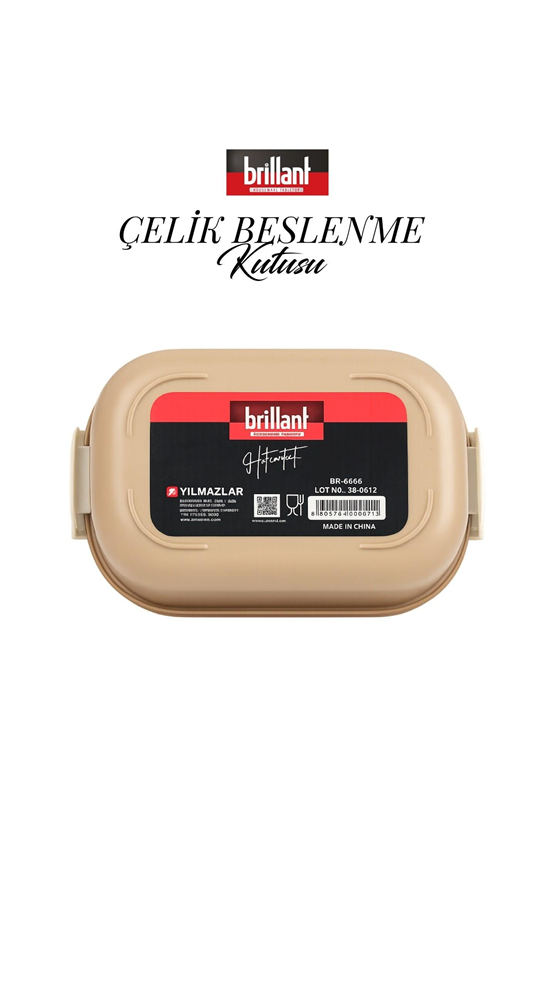BRİLLANT Goodfood 2  Bölmeli Lunch Boxbr-6670 21X15x7,5Cm