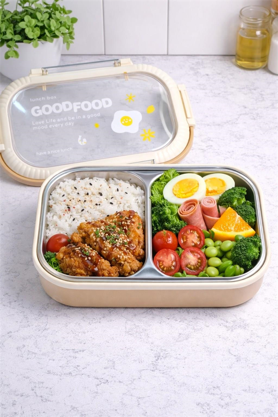 BRİLLANT Goodfood 2  Bölmeli Lunch Boxbr-6670 21X15x7,5Cm