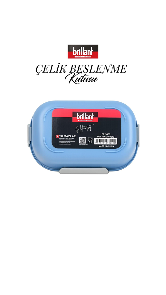 BRİLLANT Summer Ayıcık Desenli Bölmeli Lunch Box BR-6668 21X15x8cm