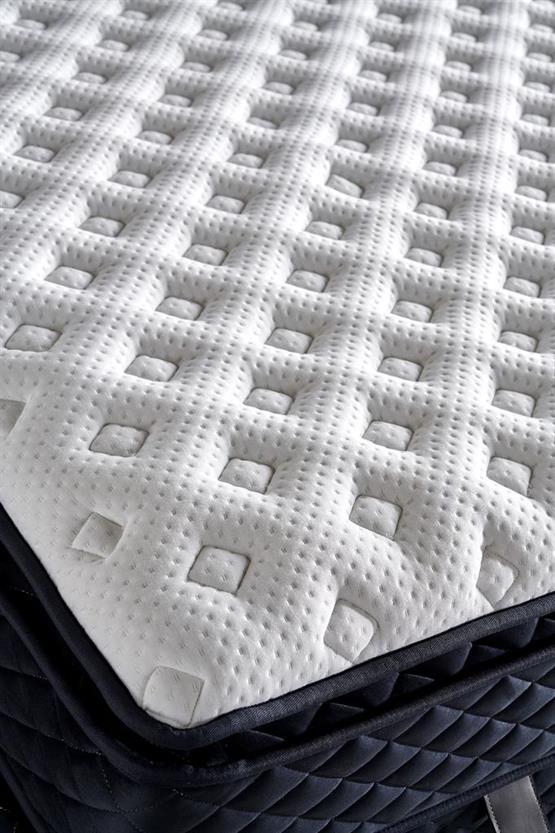 Baklava Yatak 160x200 cm Çift Kişilik Ultra Ortopedik Çok Sert Pedli Lüks Yatak 30 cm Antrasit Kumaş