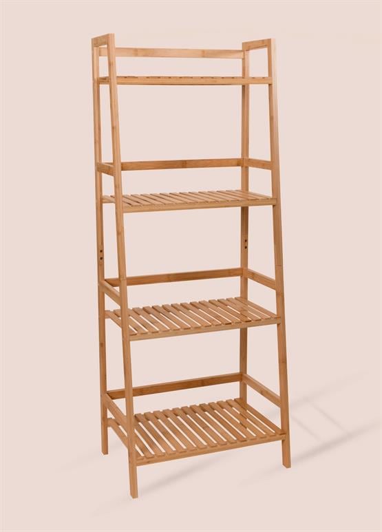 The Mia Bambu 4 Katlı Düzenleyici Dolap Raf 120x49x32 Cm