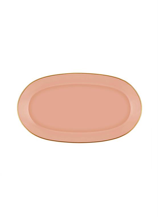 The Mia Basic Oval Servis Somon Pembe 2li Set 29cm