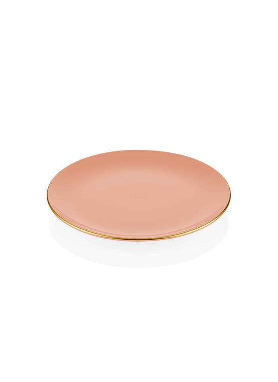 The Mia Basic Pasta Tabağı 6 Lı Set Somon Pembe - 19cm