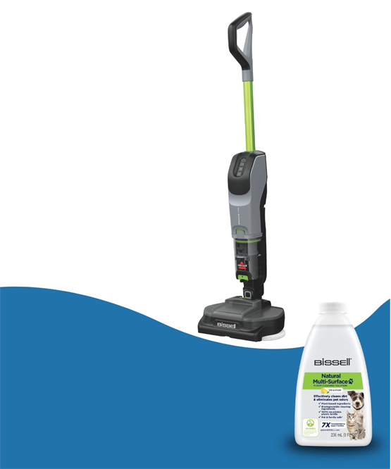 Bissell Spinwave + Vac Pet Kablosuz Vakumlu Zemin Silme Makinesi