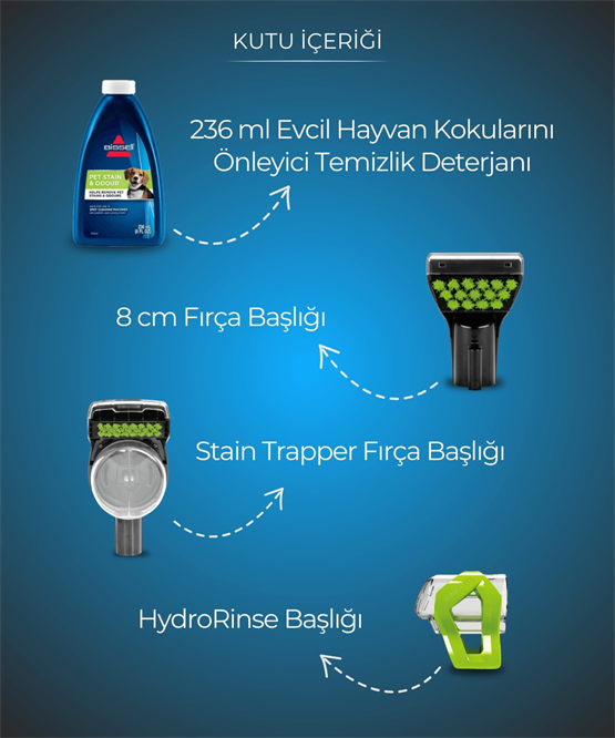 Bissell SpotClean Pet Plus Evcil Hayvanlı Evlere Özel Halı – Koltuk Yıkama ve Leke Çıkarma Makinesi