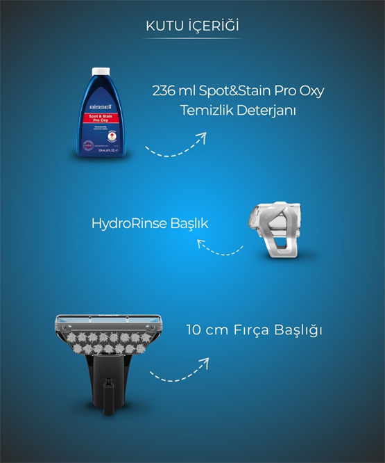 Bissell Spotclean Proheat Advanced Koltuk Yıkama ve Leke Çıkarma Makinesi
