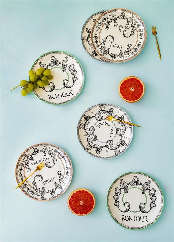 The Mia Bonjour Pasta Tabağı 6 Kişilik