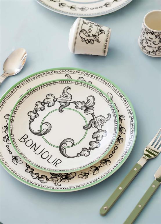 The Mia Bonjour Servis Tabağı 6 Kişilik