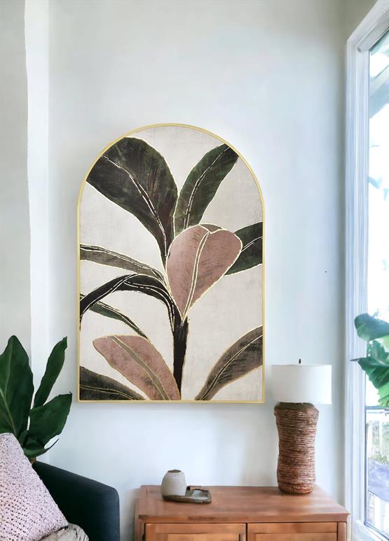The Mia Botanic Leaf Tablo 60x90 cm