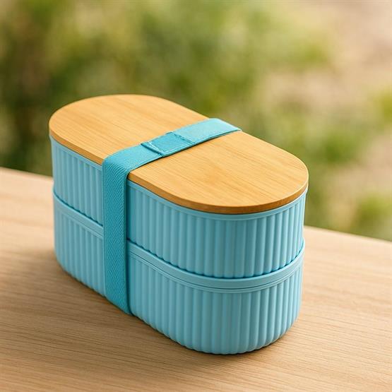 Brillant Saklama Ve Beslenme Kutusu Br-6689 (3504)  2li Bambu Mavi
