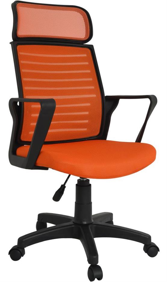 Bürocci Likya Plastik Ayaklı Çalışma Koltuğu-Turuncu File-2284B0549