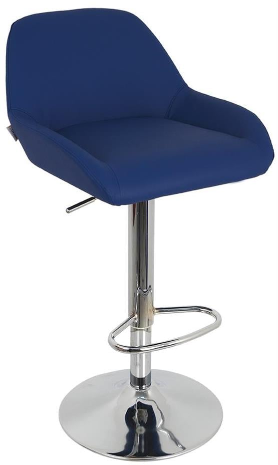 Bürocci Texas Bar Taburesi - Lacivert Deri - 9506S0103