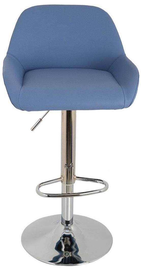 Bürocci Texas Bar Taburesi - Mavi Deri - 9506S0119