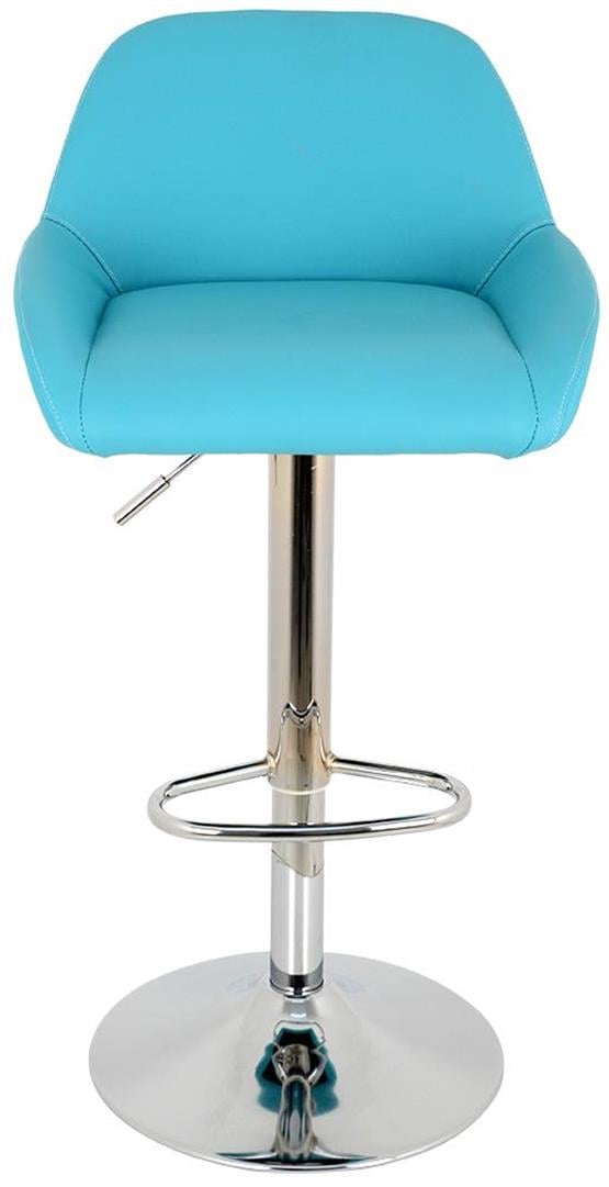 Bürocci Texas Bar Taburesi - Turkuaz Deri - 9506S0111