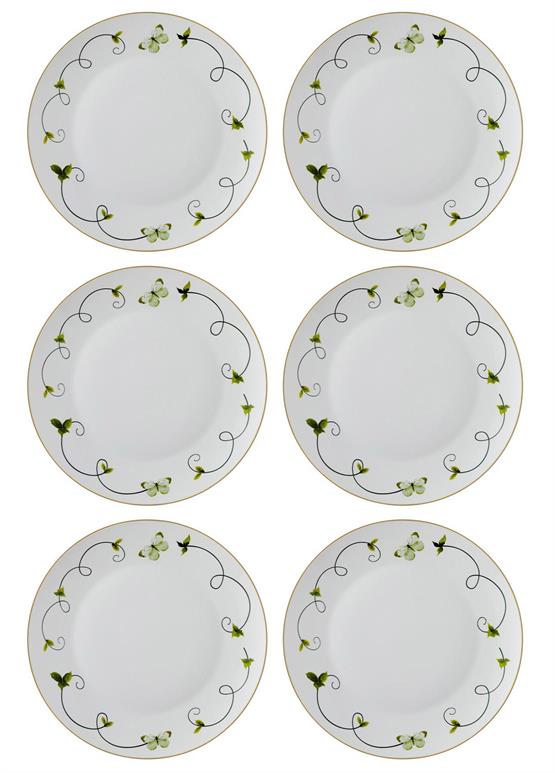 The Mia Butterfly Servis Tabağı 6 Kişilik