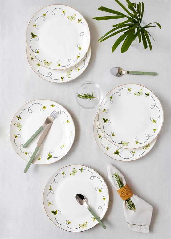 The Mia Butterfly Servis Tabağı 6 Kişilik