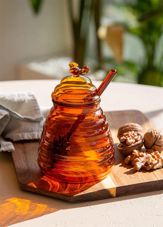 The Mia Cam Bal Kavanozu Amber 13 Cm