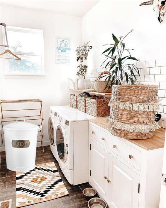 The Mia Çamaşır Sepeti - Beyaz