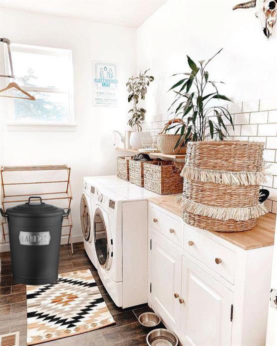 The Mia Çamaşır Sepeti - Siyah