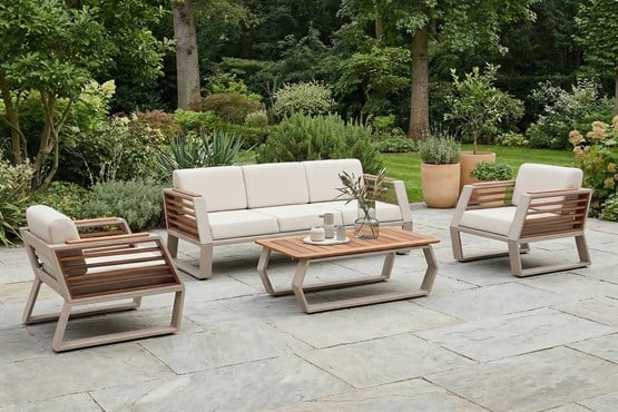 Erinöz Çınar 3+1+1+Sehpa Oturma Grubu - Kum Rengi