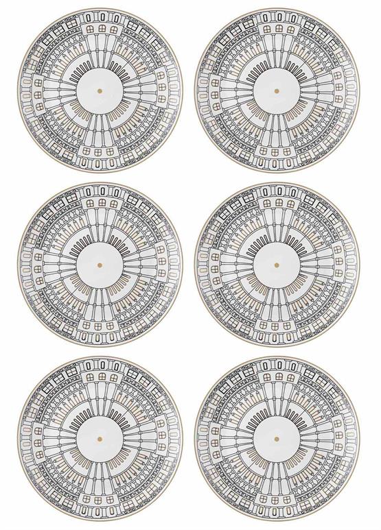 The Mia Citta Servis Tabağı 6 Kişilik