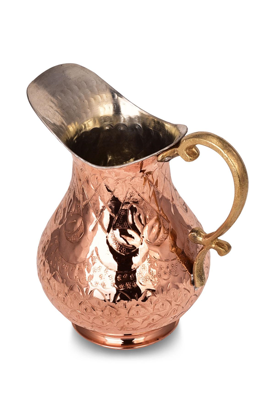 Cobper Premium Collection Roma El İşlemeli Bakır Sürahi