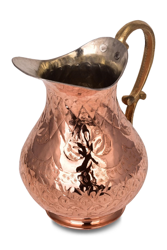 Cobper Premium Collection Roma El İşlemeli Bakır Sürahi