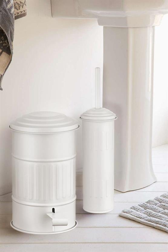 The Mia Çöp Kovası Banyo Beyaz 5 Lt