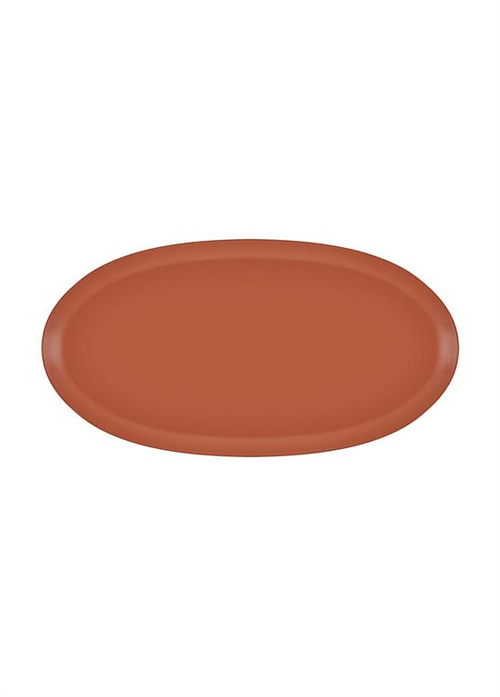 The Mia Cotta Limoges Oval Servis Terracota 43x22 cm