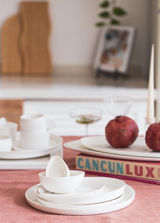 The Mia Cotta Limoges Pasta Tabağı Beyaz 21 cm