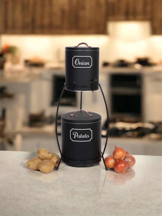 DECOREV PAT. SOĞAN KOVASI  DC-6235 METAL SİYAH STANDLI