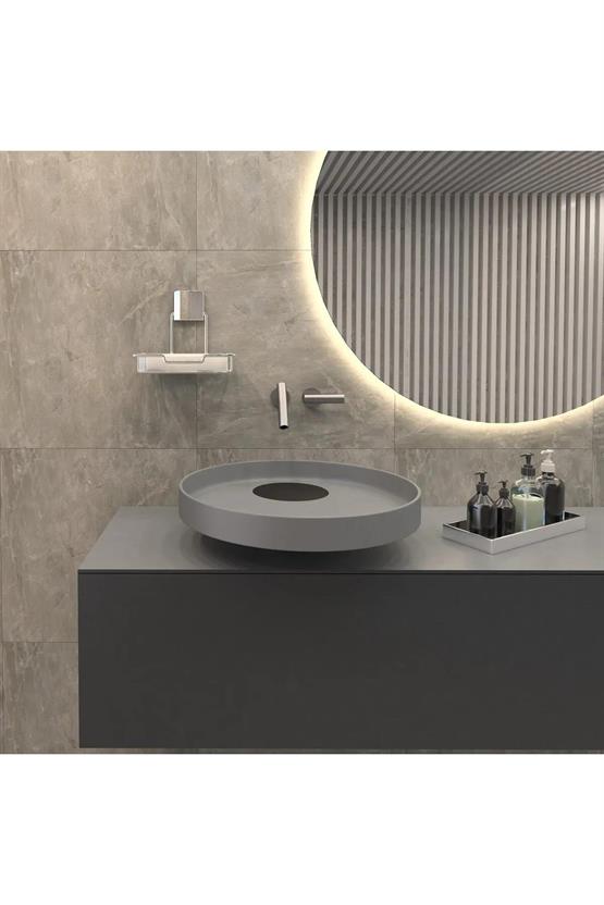 DECOREV SABUNLUK DC-4785 KROM METAL HAZNE