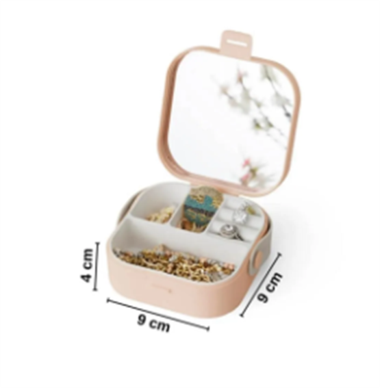 Decorev Taşınabilir Makyaj Takı Kutusu – Mini Boy Aynalı Organizer