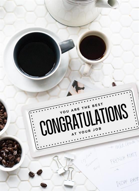 The Mia Dikdörtgen Servis Congratulations - 35 x 16 Cm