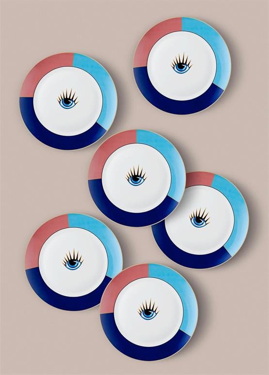 The Mia Eye Servis Tabağı 6 Kişilik