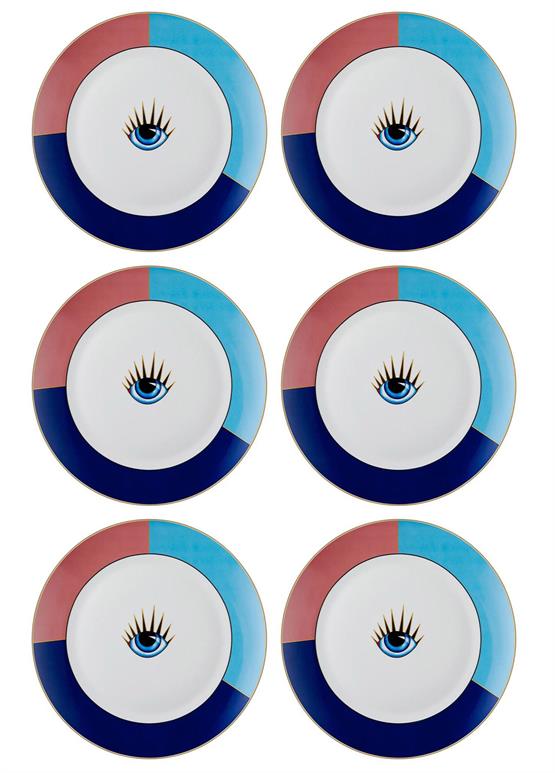 The Mia Eye Servis Tabağı 6 Kişilik