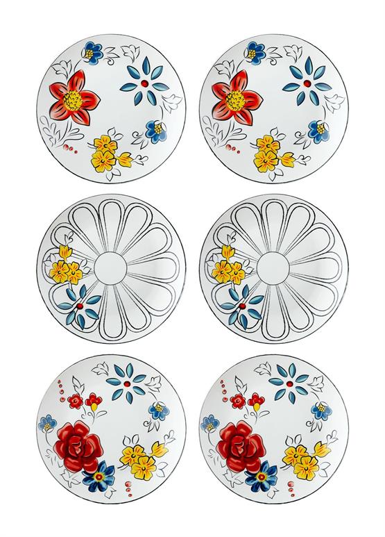 The Mia Fiore Pasta Tabağı 6 Kişilik