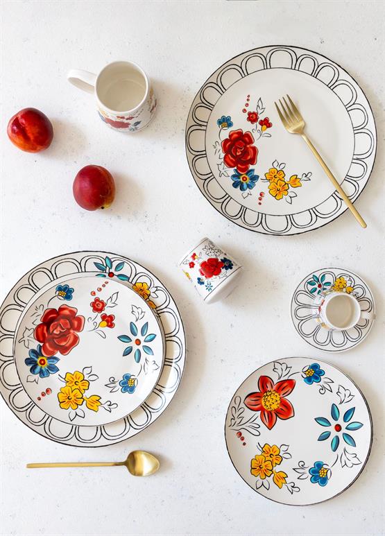 The Mia Fiore Servis Tabağı 6 Kişilik