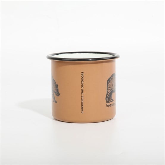 FreeCamp Campers Emaye Mug 350ml-BEJ