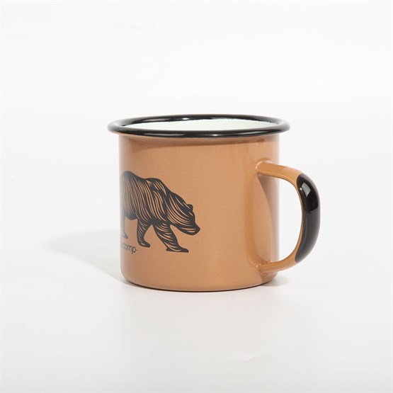 FreeCamp Campers Emaye Mug 350ml-BEJ