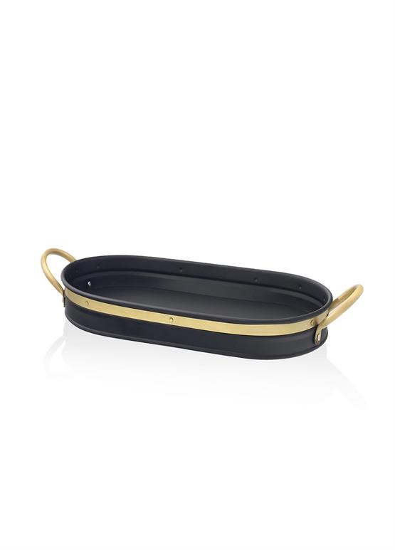 The Mia Galvin Tepsi Siyah 65x33 cm