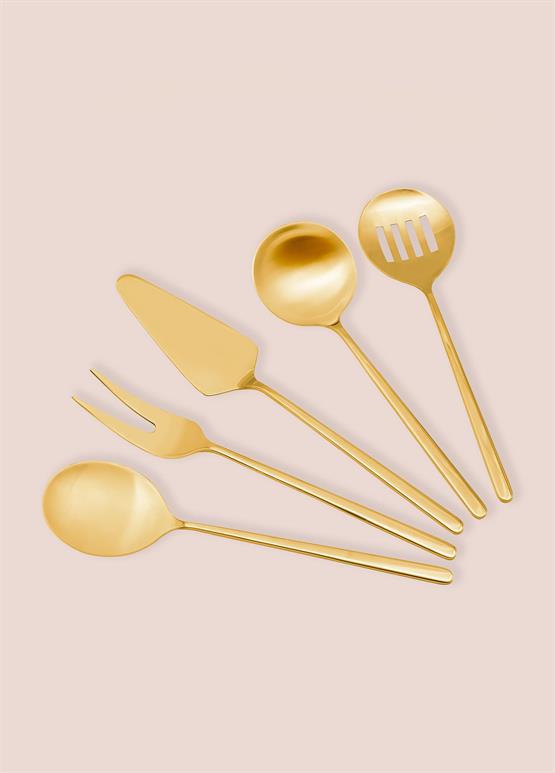 The Mia Giallo Servis Seti Gold 5 Parça